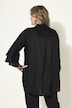 Bluse, A-form, satin, 3/4-lange ærmer med dobbelt flæse