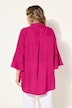 Bluse, A-form, satin, 3/4-lange ærmer med dobbelt flæse