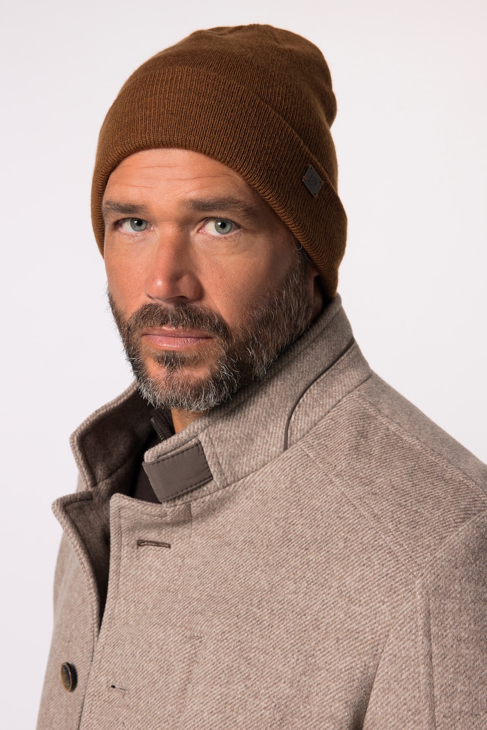 JP1880 muts, warm geribbeld breisel, rand, one size