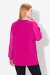 Tunika, A-Linie, Chiffon-Langarm, V-Ausschnitt
