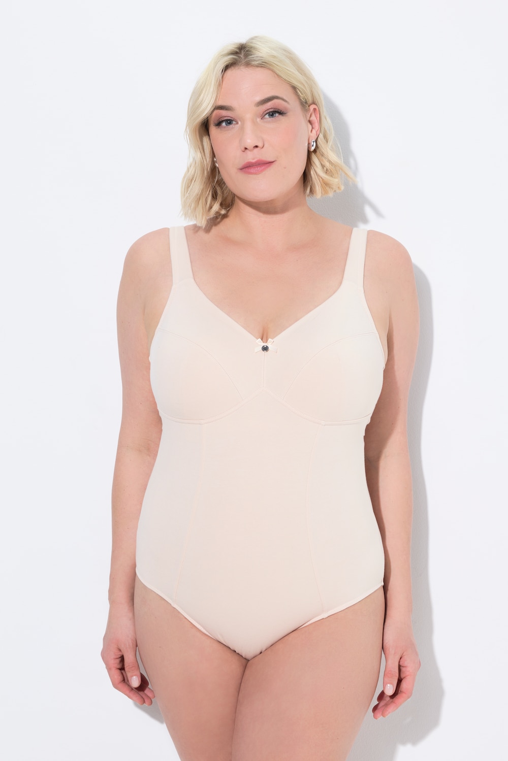 Große Größen Body, Damen, beige, Größe: 105C, Baumwolle/Synthetische Fasern, Ulla Popken