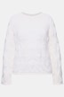 Pullover, oversized, Ajour-Strick, Rollkanten