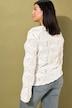 Pullover, oversized, Ajour-Strick, Rollkanten