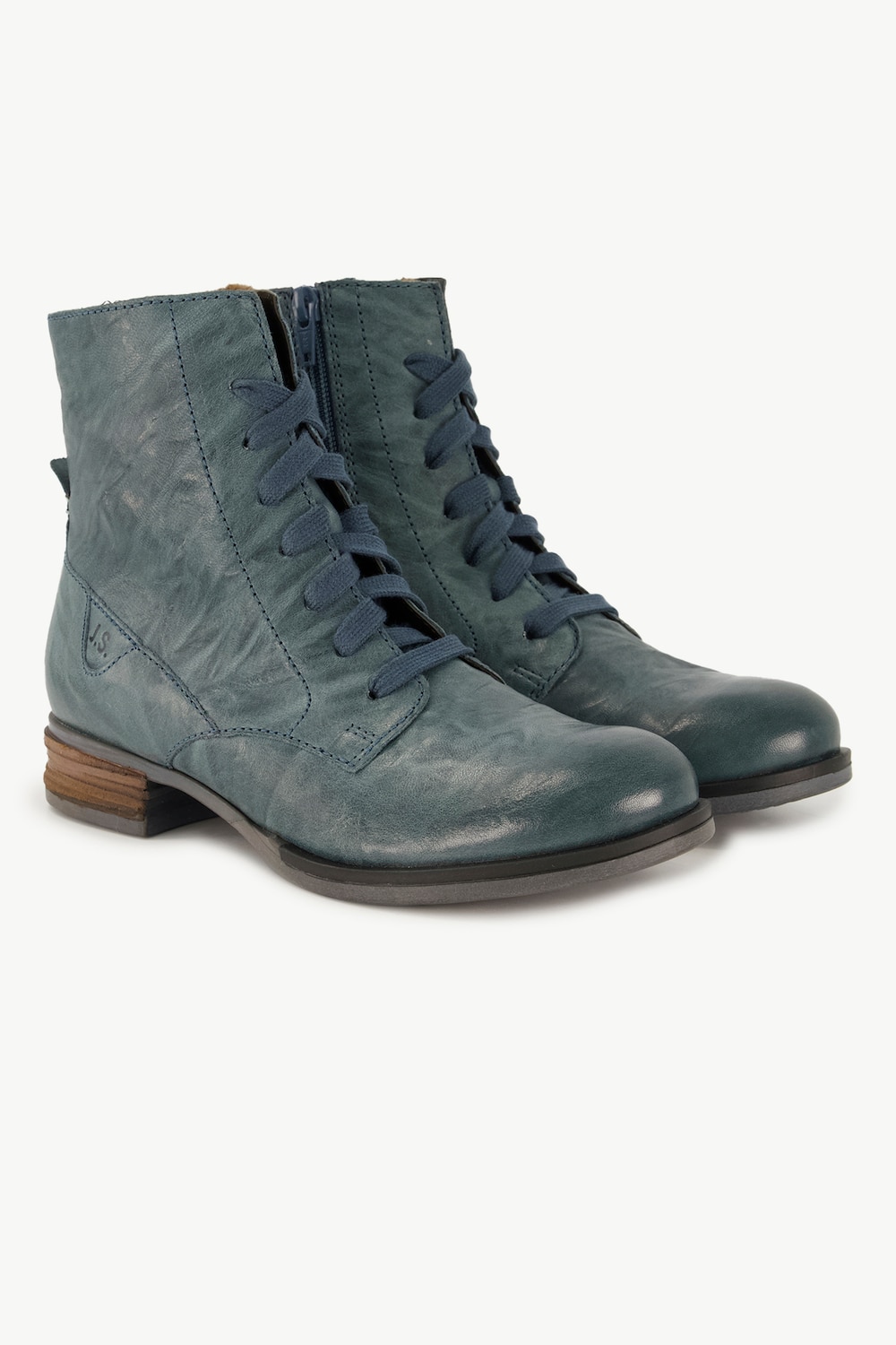 Josef Seibel Leder-Boots, Damen, blau, Größe: 39, Sonstige/Leder, Ulla Popken