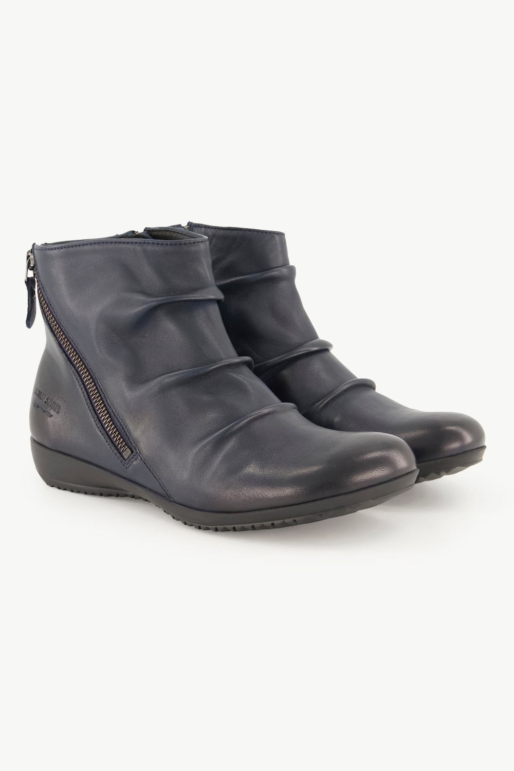 Josef Seibel Leder-Stiefeletten, Damen, blau, Größe: 39, Sonstige/Leder, Ulla Popken