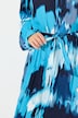 Maxikleid, Krepp, Oversized, Tunika-Ausschnitt, Langarm