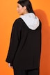 Blazer, oversized, hette, helforet
