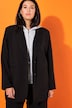 Blazer, oversized, hette, helforet