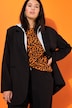 Blazer, oversized, hette, helforet