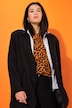 Blazer, oversized, hette, helforet