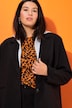 Blazer, oversized, hette, helforet