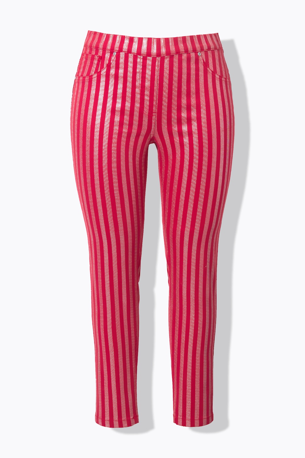 Stora storlekar Jeggings, Dam, röd, storlek: 44, Bomull/Polyester, Angel of Style