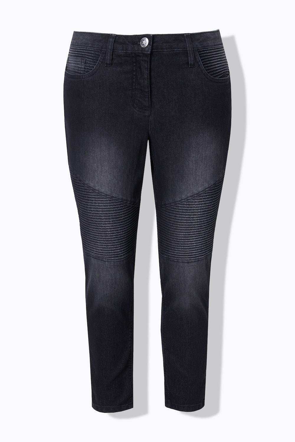 Stora storlekar Jeans, Dam, svart, storlek: 56, Bomull/Polyester, Angel of Style