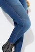 Jeans, smal passform, patch-look, 5-lommer