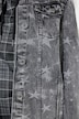 Denimjakke, oversized, stjerneprint
