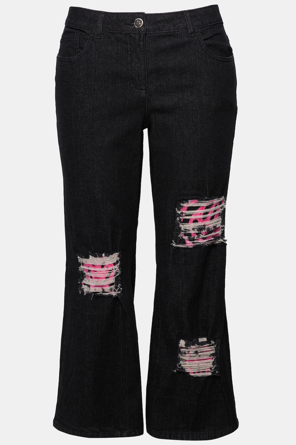Stora storlekar Jeans, Dam, svart, storlek: 52, Bomull, Angel of Style