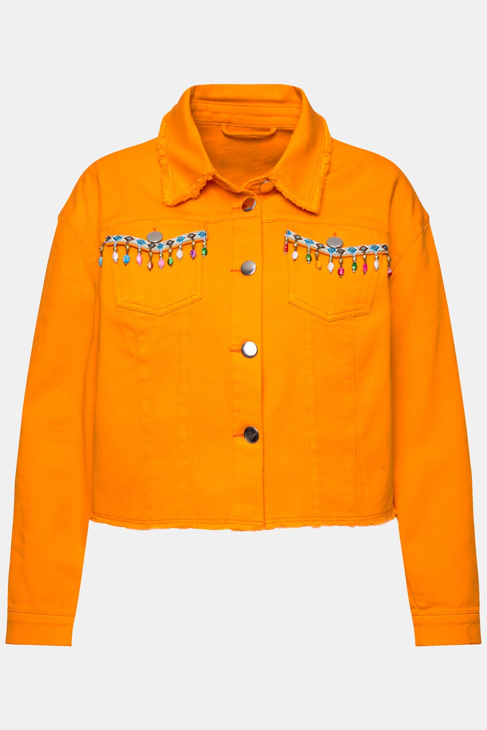 Stora storlekar Twilljacka, Dam, orange, storlek: 50, Bomull, Angel of Style
