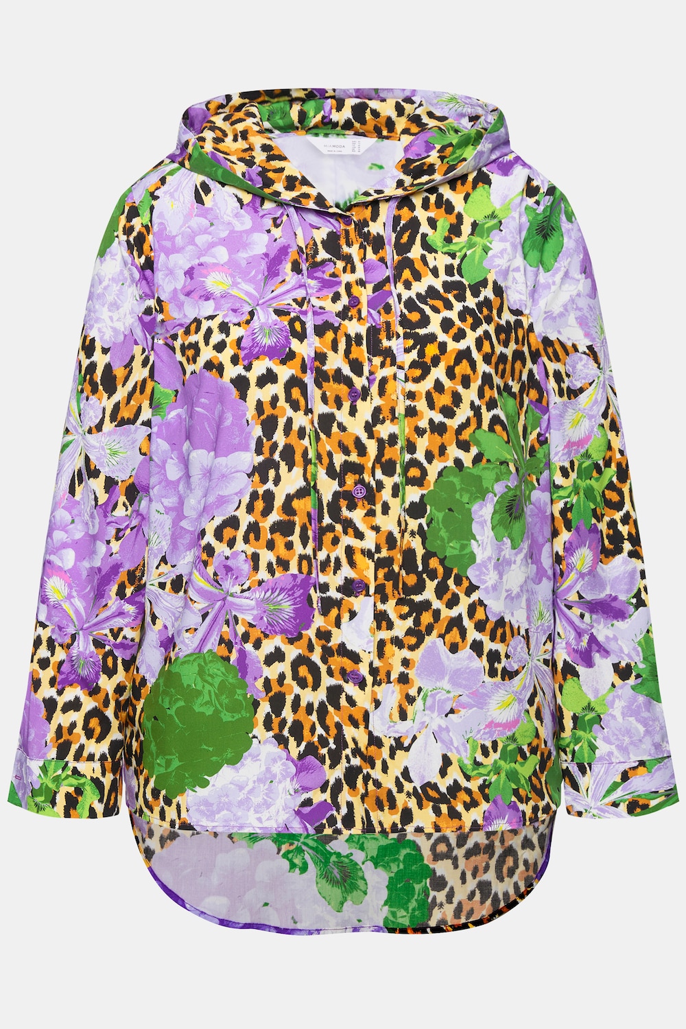 Stora storlekar Blus, Dam, lila, storlek: 56, Viskos, Mia Moda