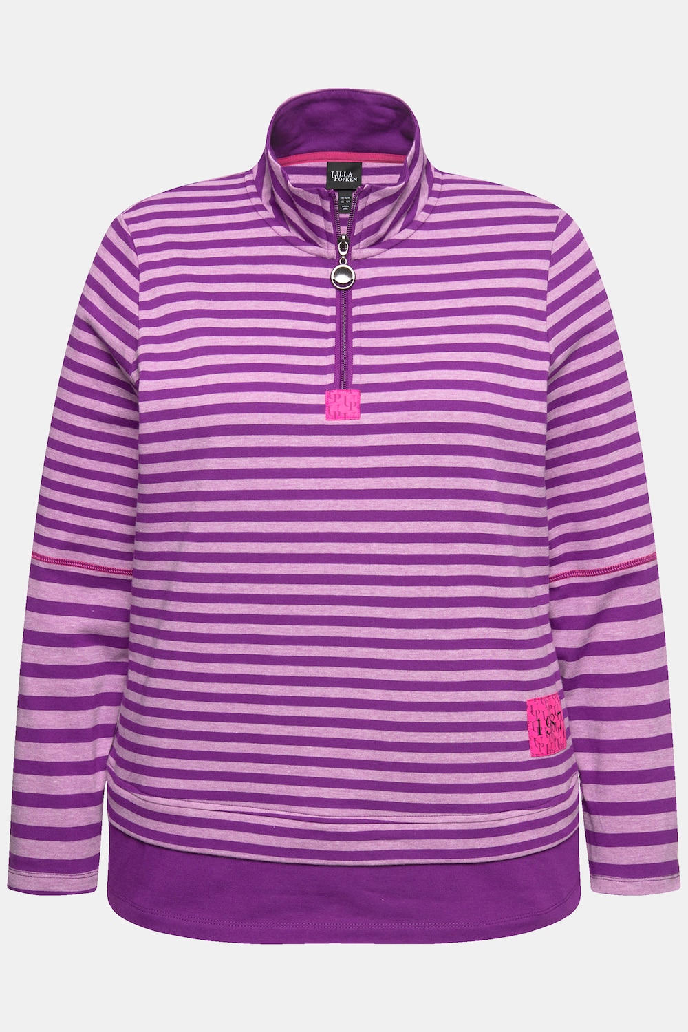 Stora storlekar Topp, Dam, lila, storlek: 62/64, Bomull/Polyester, Ulla Popken