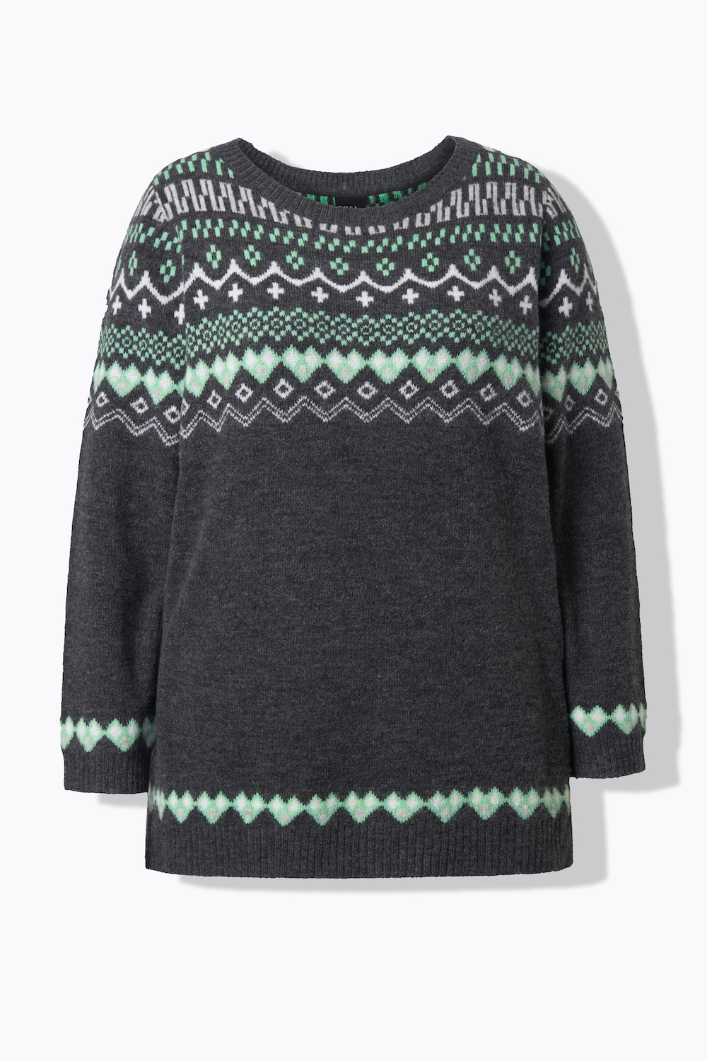 Stora storlekar Norge-tröja, Dam, blå, storlek: 58/60, Syntetfibrer/Polyester, Ulla Popken