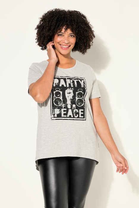 T-Shirt, A-Linie, Party-Print