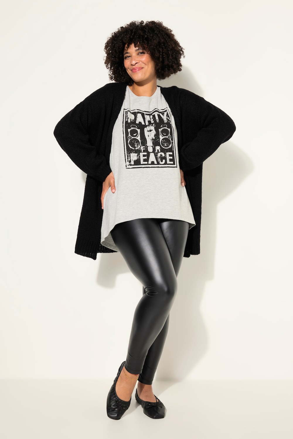 T-shirt, A-lijn, party-print