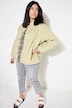 Blouson, oversized, imitert ull