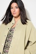 Blouson, oversized, imitert ull