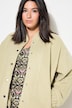 Blouson, oversized, imitert ull
