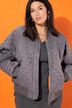 Bomberjacke, oversized, Stepp, Colorfutter