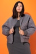 Bomberjacke, oversized, Stepp, Colorfutter