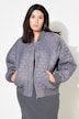 Bomberjacke, oversized, Stepp, Colorfutter