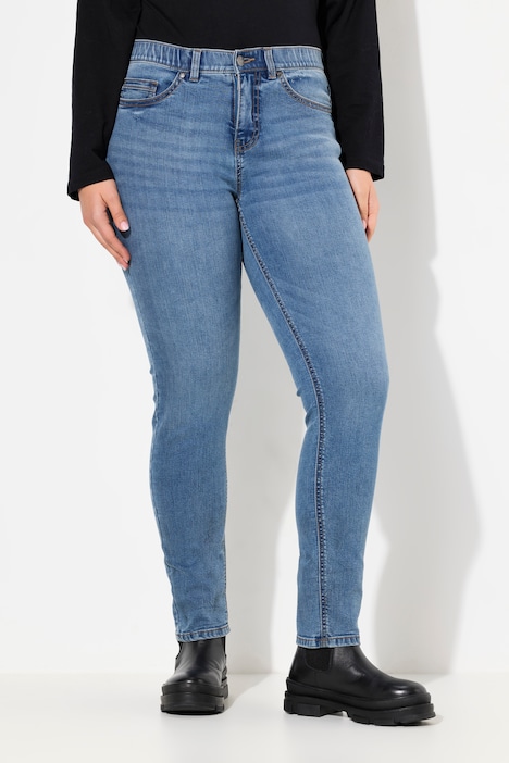 Jeans Sarah, smalle pijpen, met comfortabele tailleband, stretch