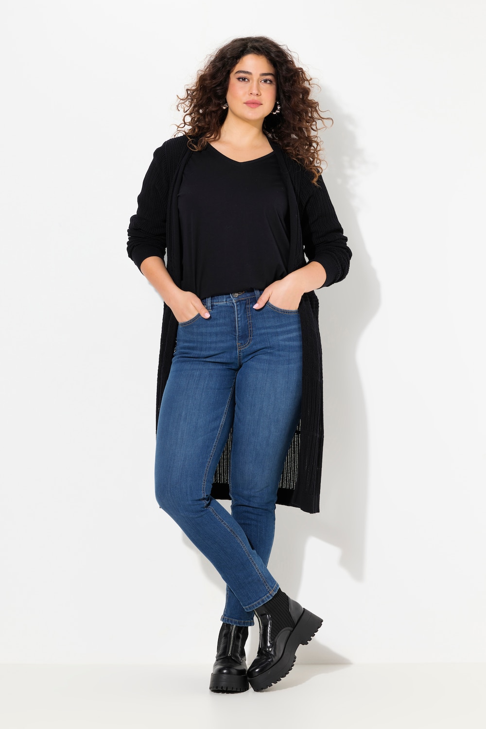 Große Größen Jeans Sarah, Damen, blau, Größe: 56, Baumwolle/Polyester, Ulla Popken