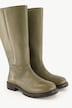 Botas de piel, caña XL, ancho H