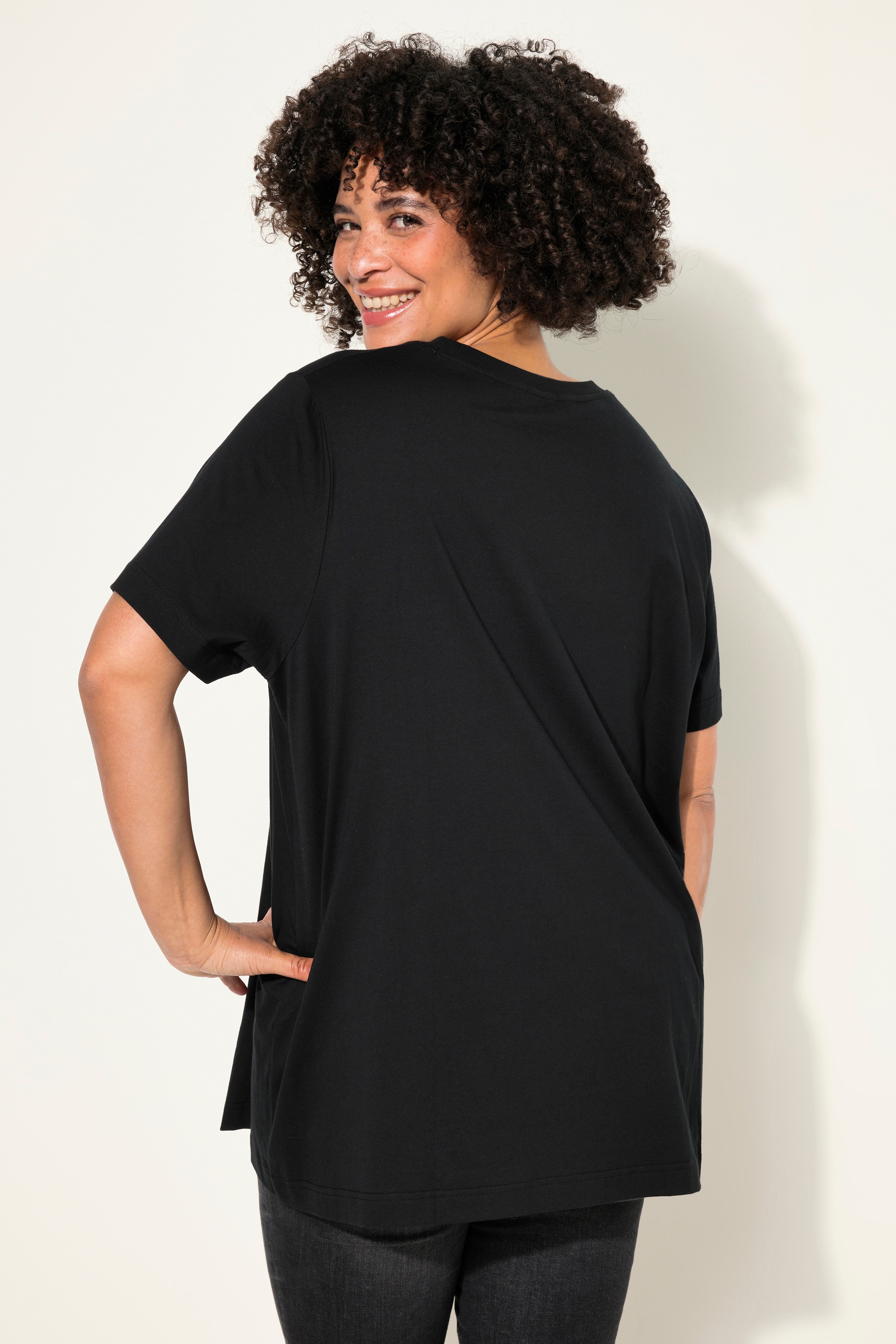 Angel of Style Damen große Größen T Shirt Ziernieten Stern Halbarm 834161