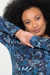 Longshirt, met patroon, A-lijn, ronde hals, lange mouwen