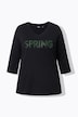 Shirt, Spring Statement, Zierfalten, V-Ausschnitt, 3/4-Arm