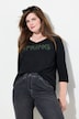 Shirt, Spring Statement, Zierfalten, V-Ausschnitt, 3/4-Arm