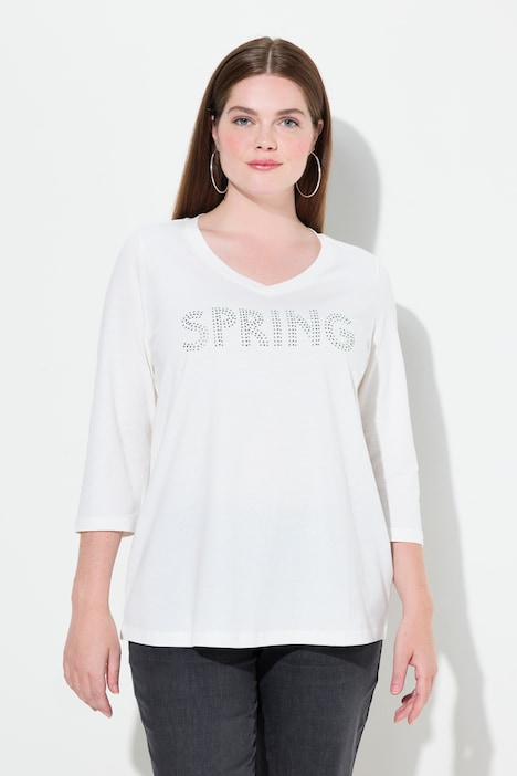 SPRING Studded 3/4 Sleeve Tee