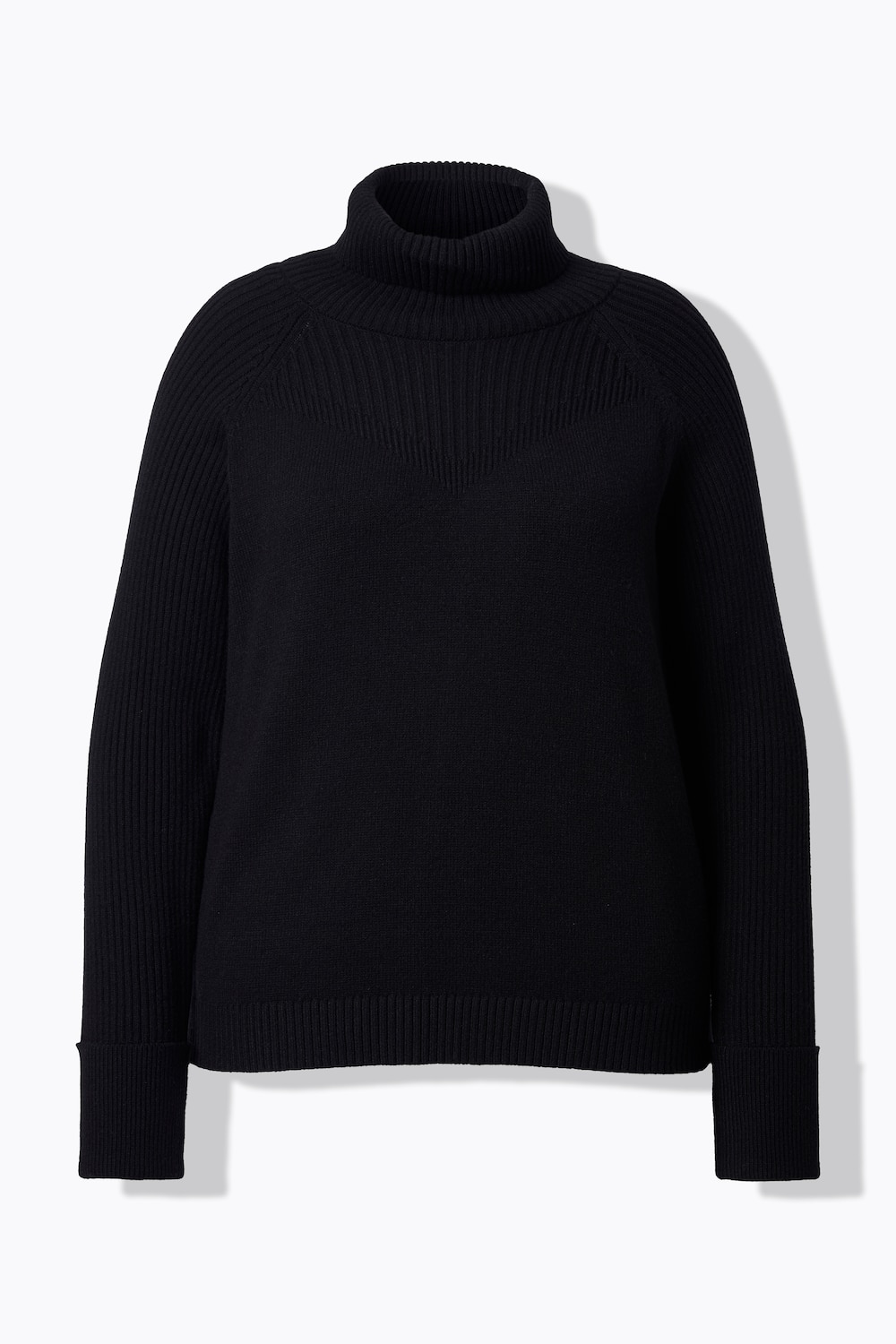Stora storlekar Tröja, Dam, svart, storlek: 42/44, Viskos/Polyester/Syntetfibrer, Ulla Popken