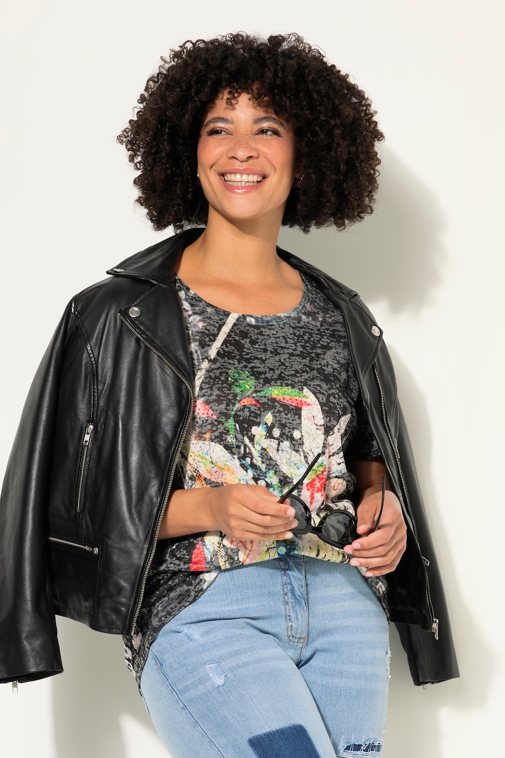 T-shirt, motiefmix, korte mouwen