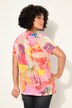 T-shirt with mix of patterns and half sleeves