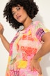 T-shirt with mix of patterns and half sleeves
