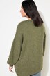 Strickjacke, oversized, V-Ausschnitt