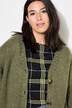 Strickjacke, oversized, V-Ausschnitt