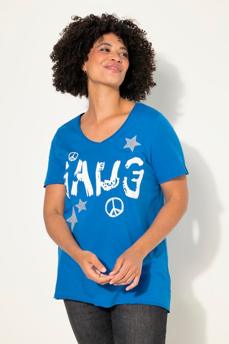 T-shirt, A-lijn, "Gang"-tekst