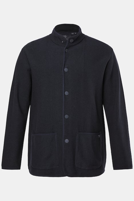 Veston en maille JP 1880, FLEXNAMIC®, col montant, boutons-pression, jusqu'au 8XL