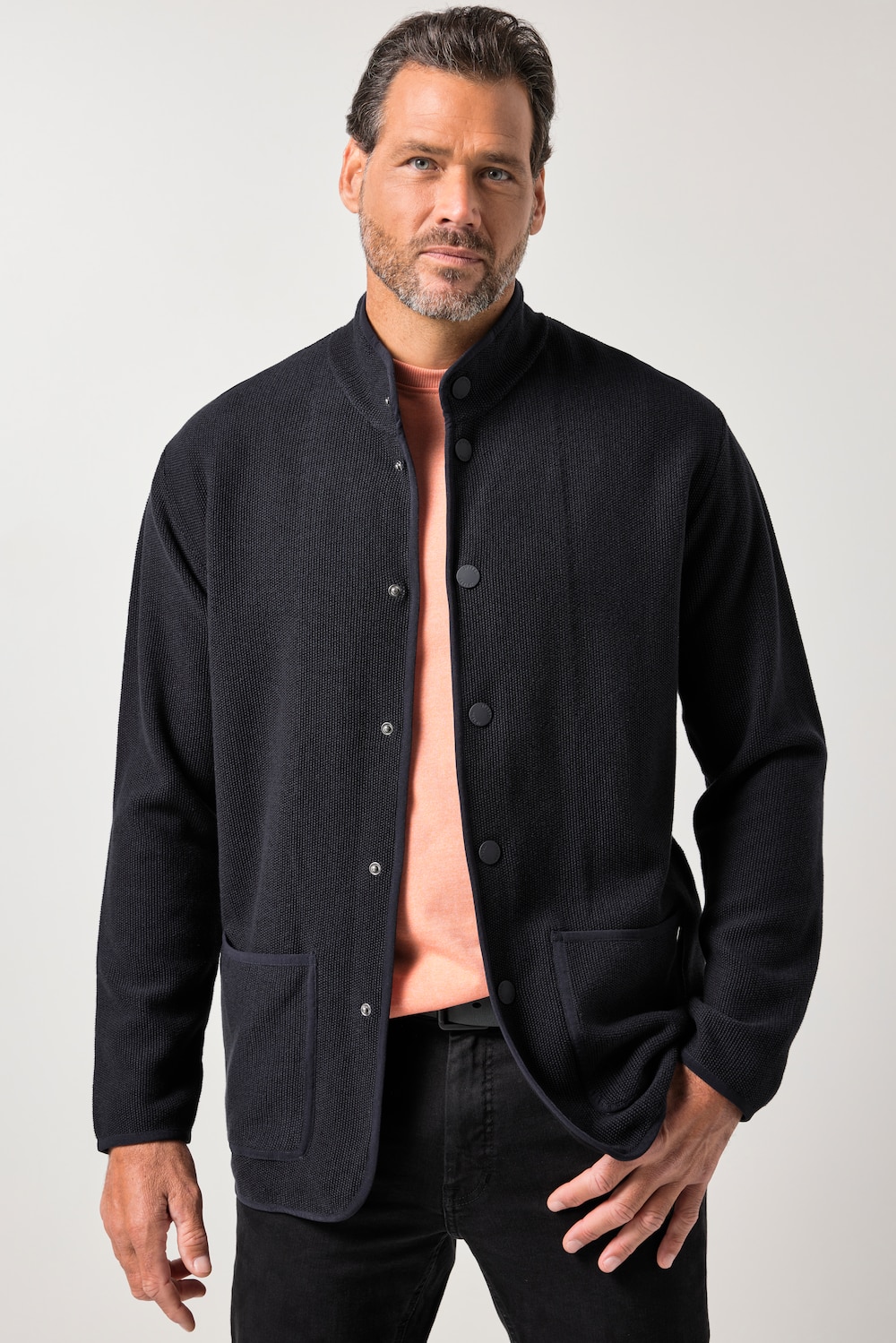 JP 1880 Striksjakke, FLEXNAMIC®, ståkrave, trykknapper, op til 8 XL