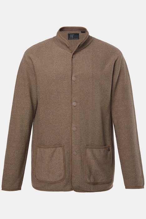 JP 1880, gebreid jasje, FLEXNAMIC®, opstaande kraag, drukknopen, tot 8XL